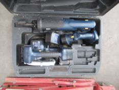 ProTools Kit inc. Reciprocating Saw, Torch and Circular Saw. 2x Batteries - no charger