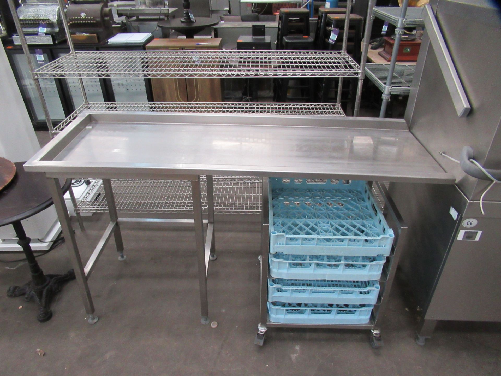 Winterhalter Commercial Dishwasher with Sink unit, Collection Table and Tray Storage Unit - Image 5 of 11