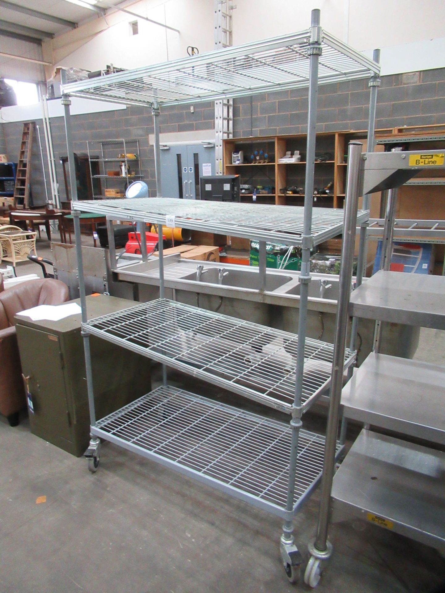 Mobile Four Tier Shelf Unit (1220 x 620 x 2000mm) - Image 2 of 2