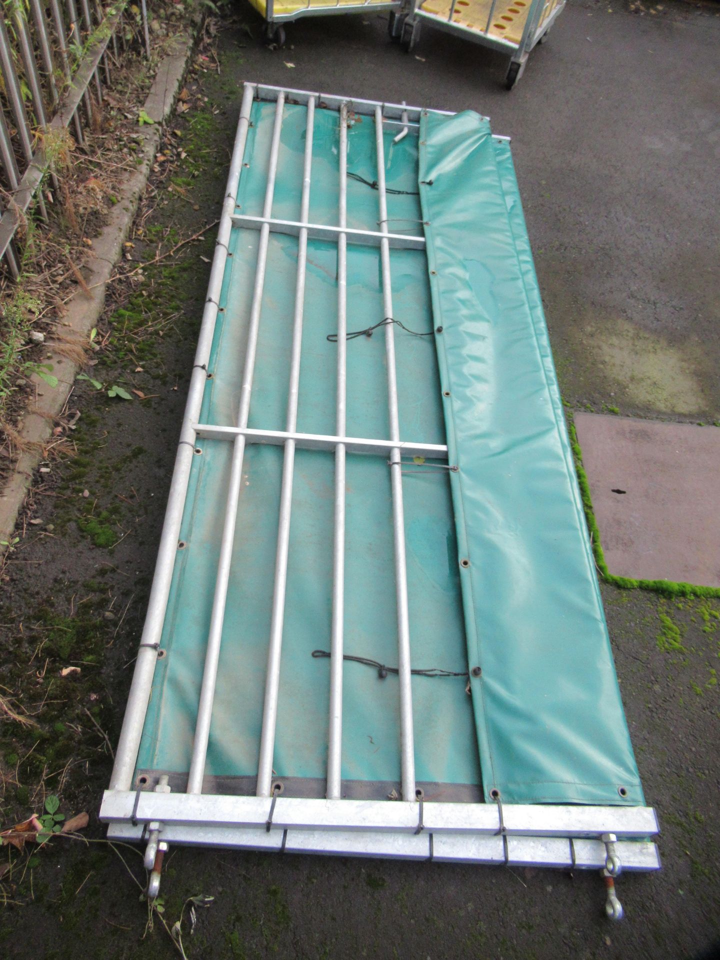 2x Galvanised Farm Gates (with windbreakers fitted)