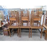 6x Dining Tables (1100 x 700 x 750mm) and 18x Dining Chairs ( 14x & 4x)