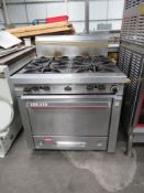 Garland Stainless Steel Gas Powered Oven with 4 Gas Burners