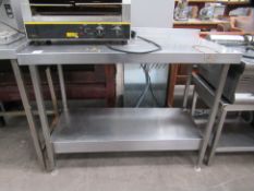 Stainless Steel Prep Table with Two Shelves Underneath
