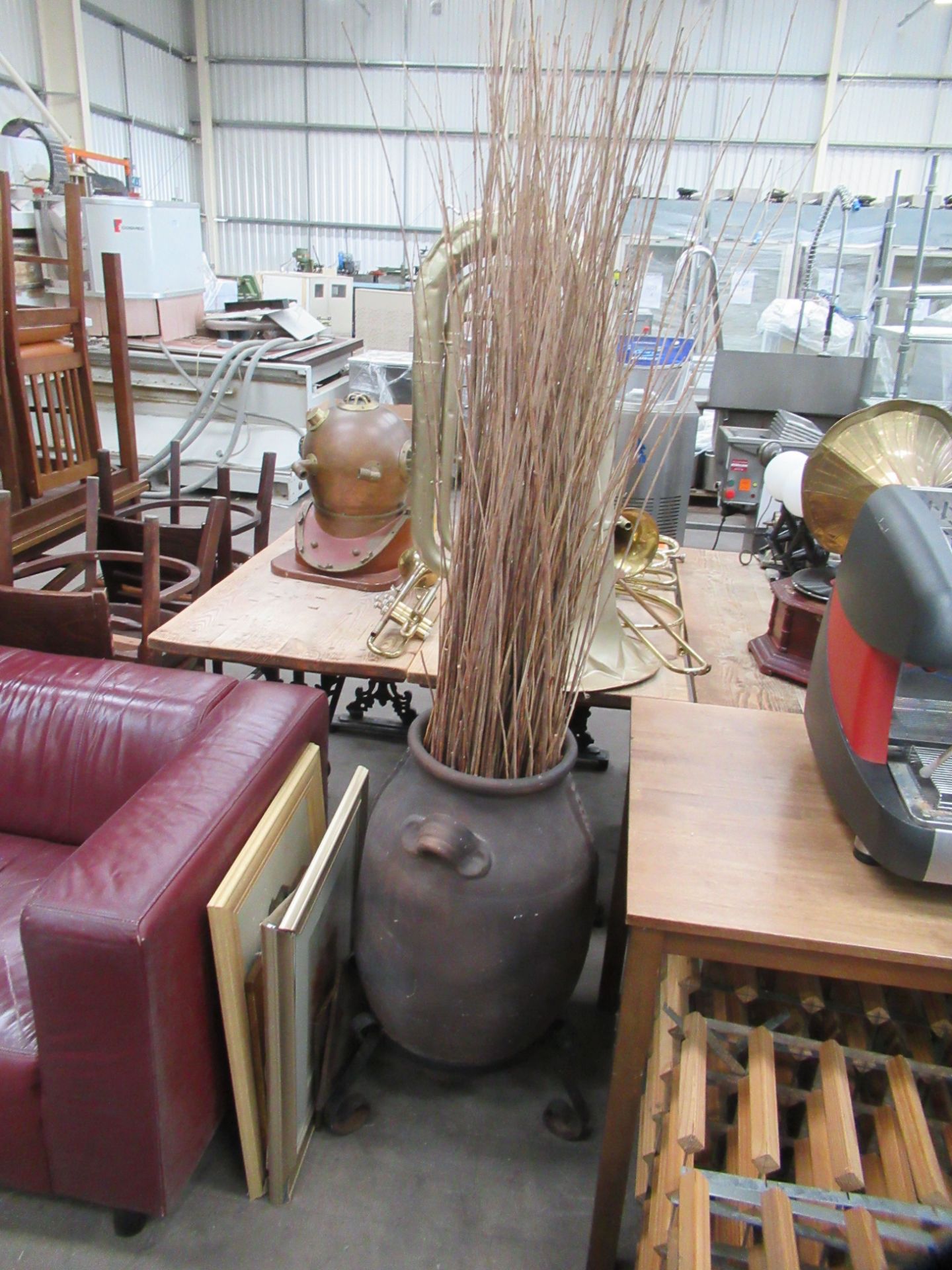 Various Items Including 2x Sofas, Ornamental Pot, Wine Racks etc - Image 4 of 5