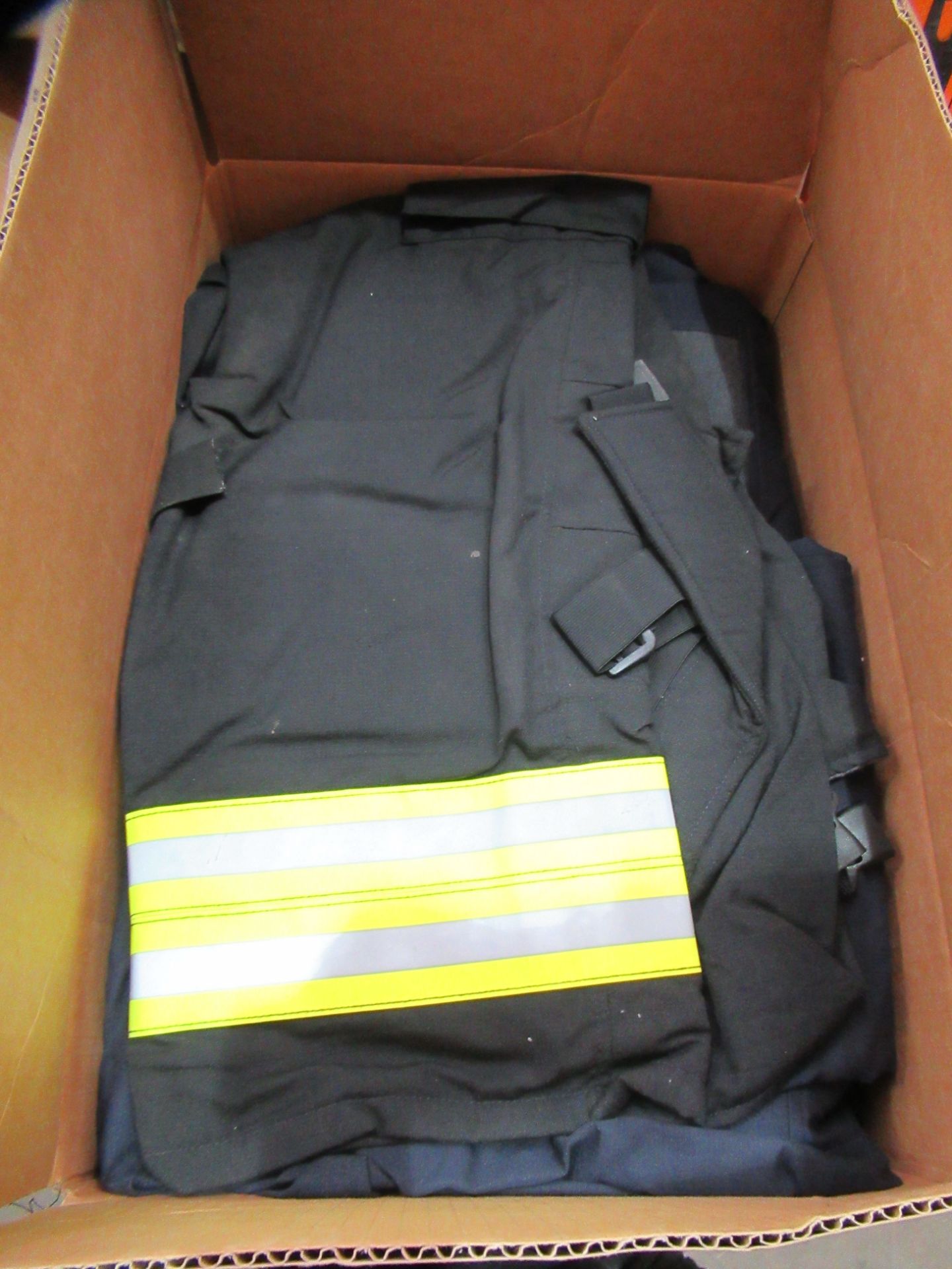 A box of fire brigade garments - Image 2 of 2