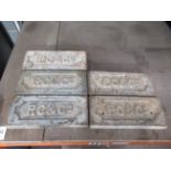 5 Vintage P.C and Co Vintage Iron/Steel Ingots