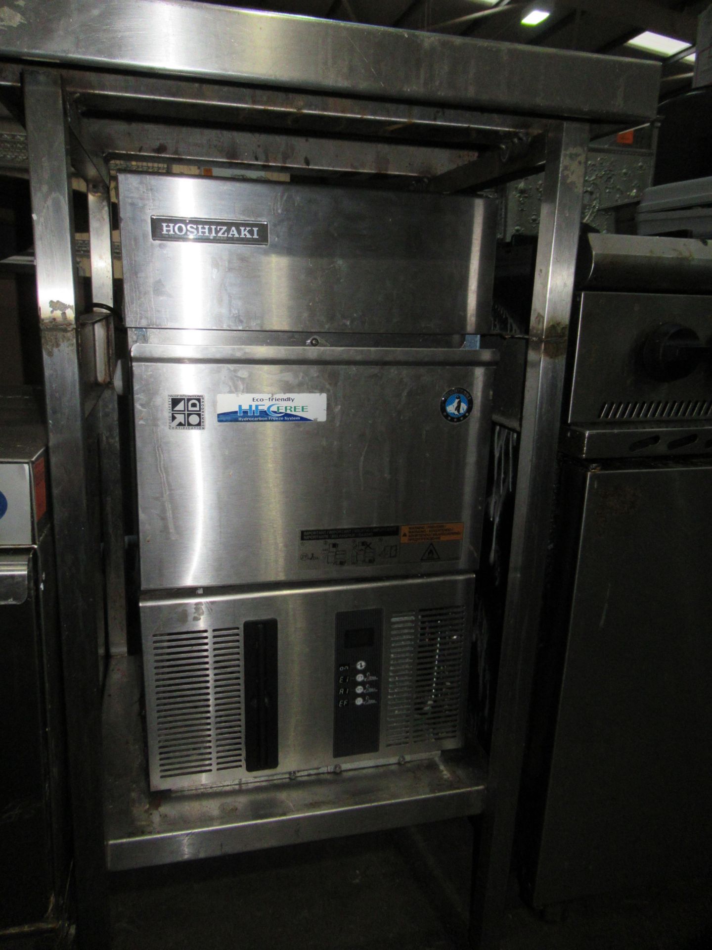 Hoshizaki Commercial Ice Machine and Stainless Steel Table - Image 3 of 3