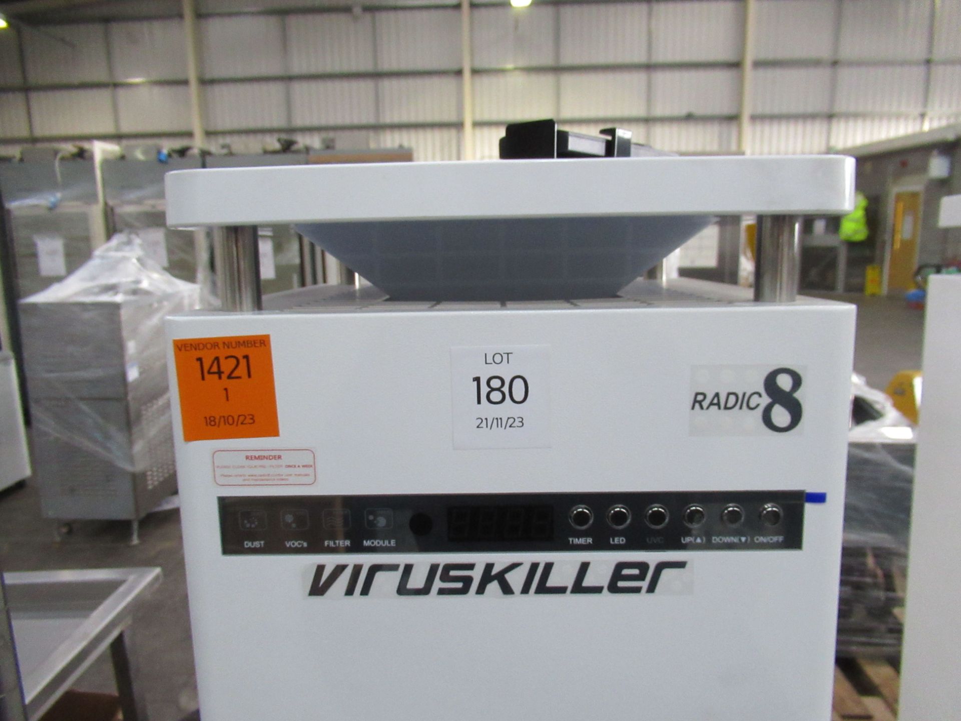 Radic8 Virus Killer Floor Standing and Mountable Air Sterilisers - Image 2 of 3