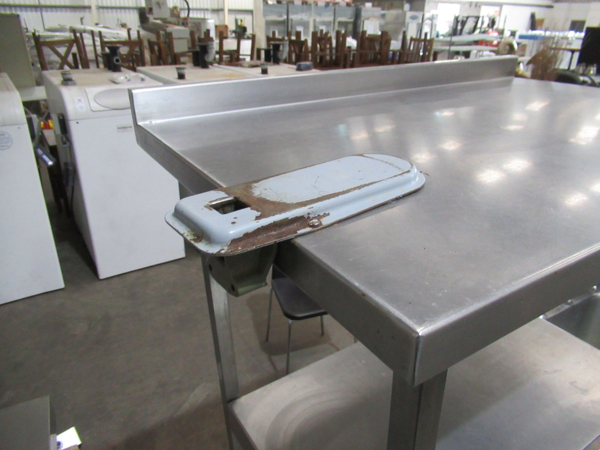 2x Stainless Steel Two Tier Prep Tables with Splashback - Bild 4 aus 4