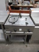Lincat Stainless Steel Counter Top Electric Twin Fryer and Table