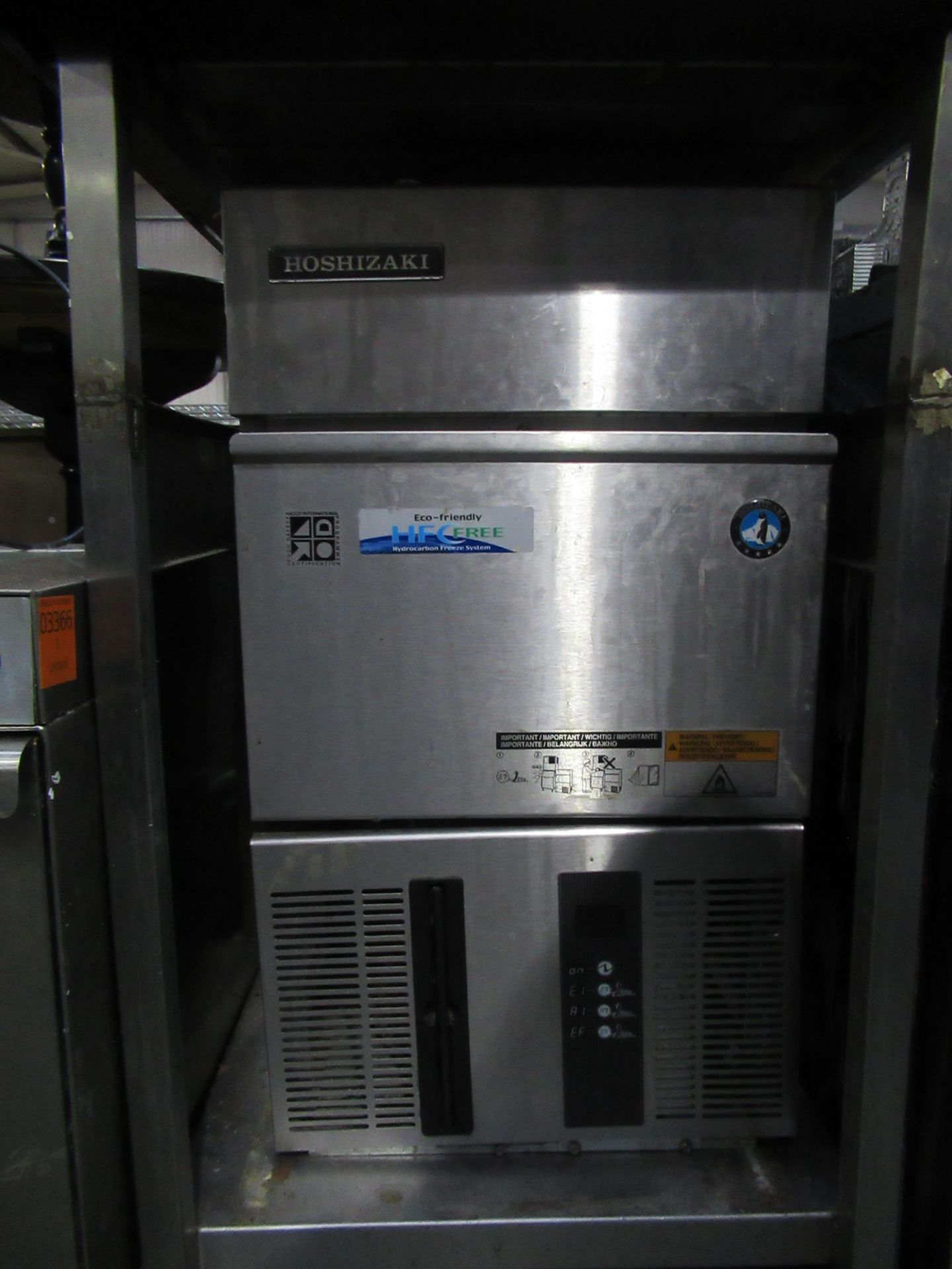 Hoshizaki Commercial Ice Machine and Stainless Steel Table - Image 2 of 3