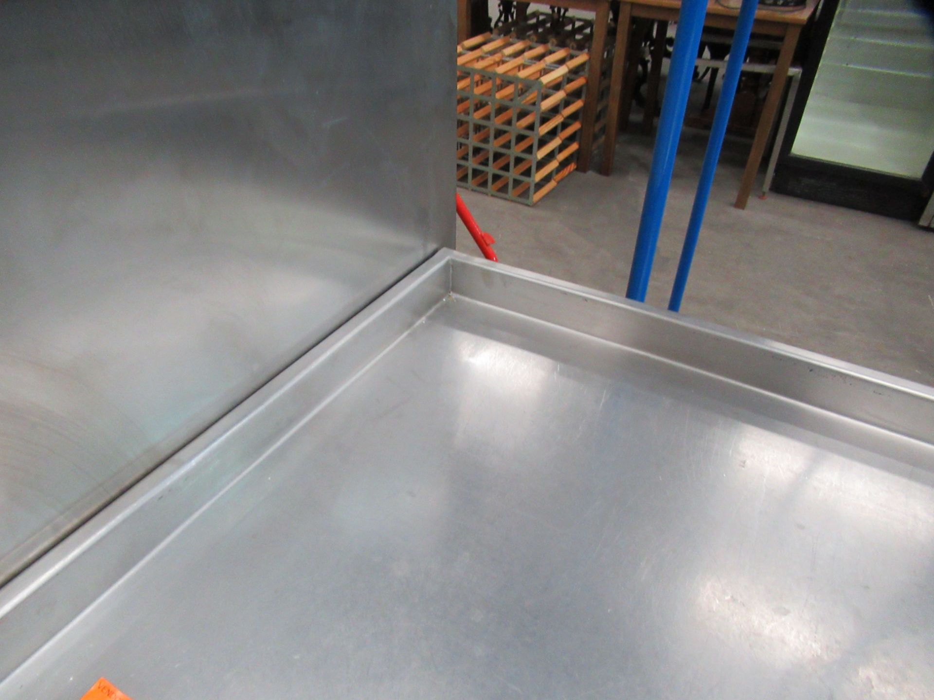 Stainless Steel Two Tier Prep Table with splashback - Image 2 of 2