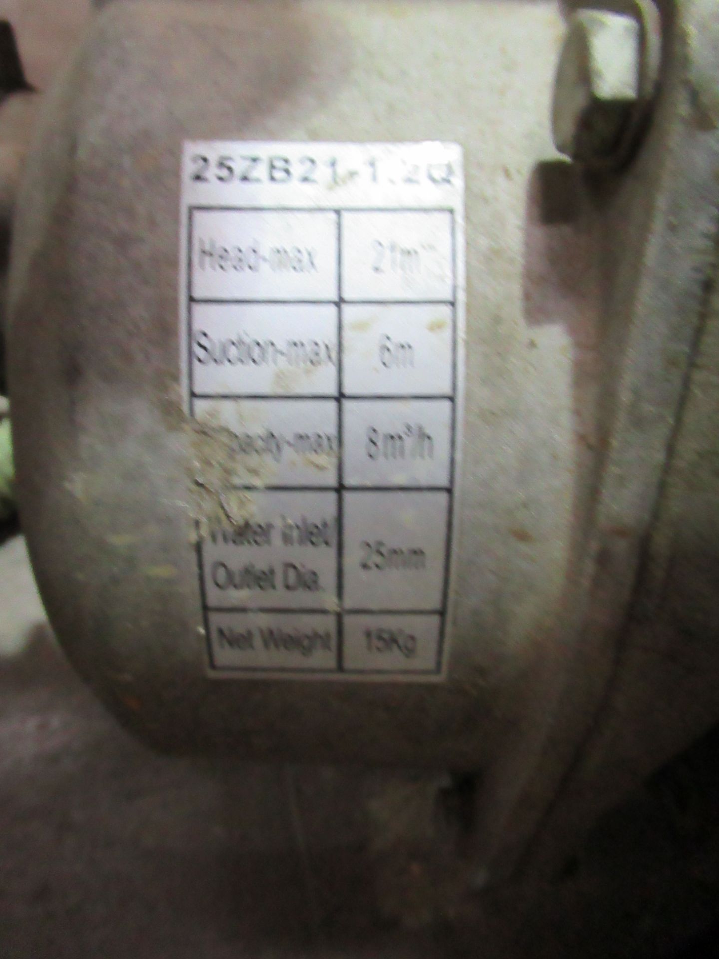A Loncin 25ZB21-1.20 Petrol Fluid Pump - Image 4 of 5