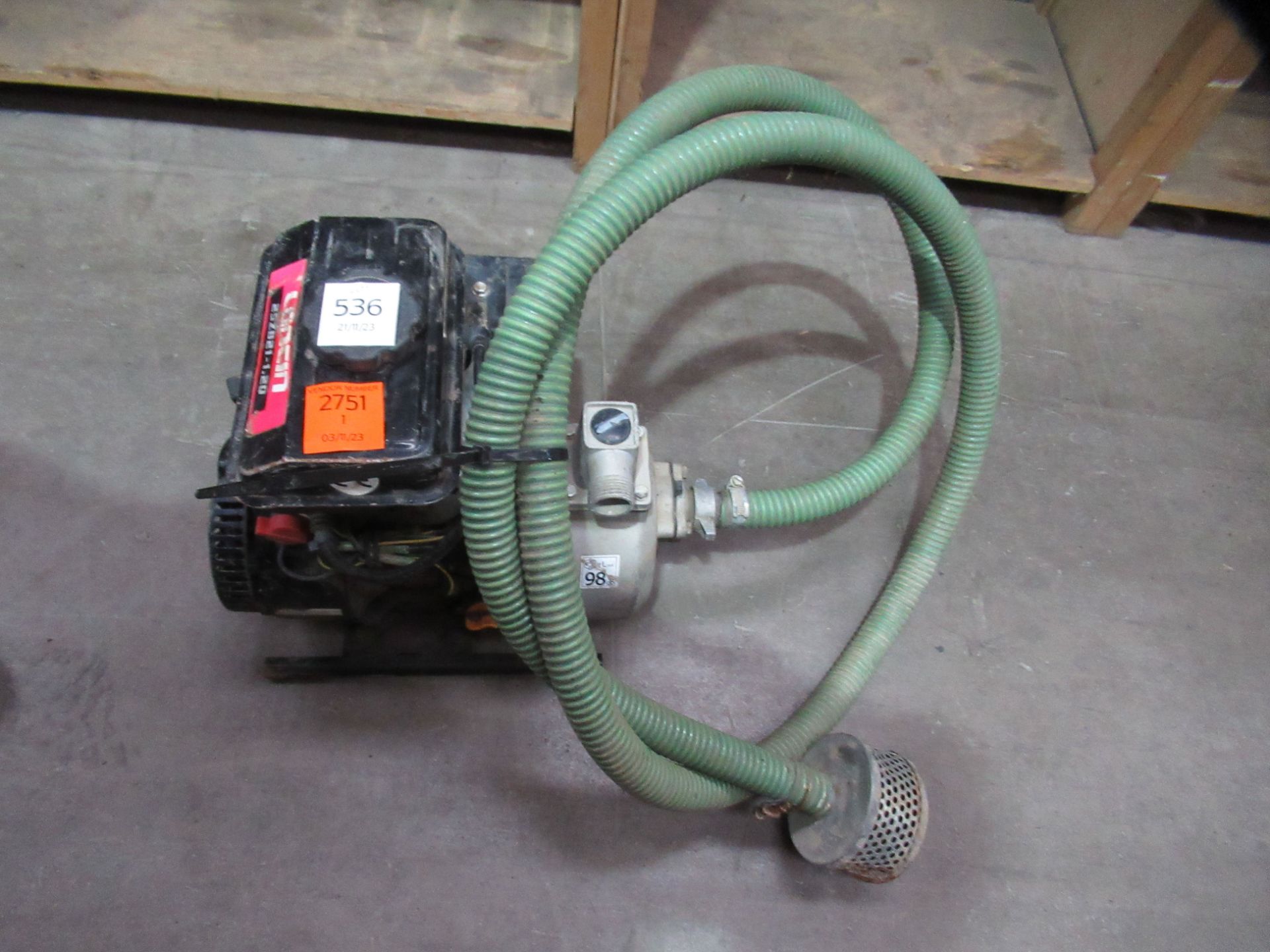 A Loncin 25ZB21-1.20 Petrol Fluid Pump - Image 2 of 5