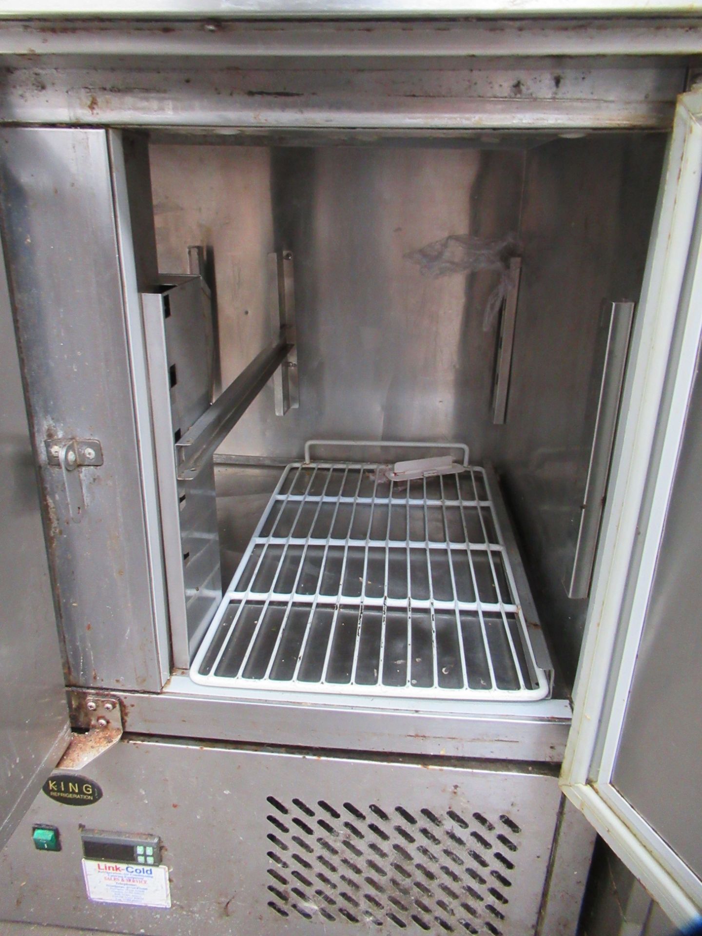 King Refrigeration Stainless Steel Three Door Preparation Cabinet - Image 4 of 8