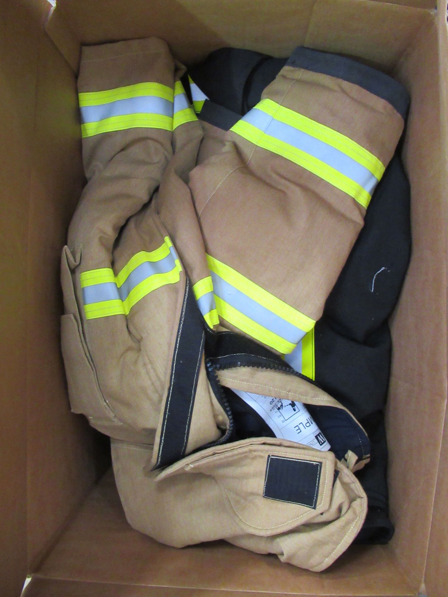 A box of fire brigade garments - Image 2 of 2
