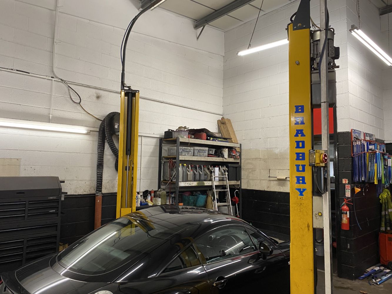 Contents of Car MOT Test and Repair Centre