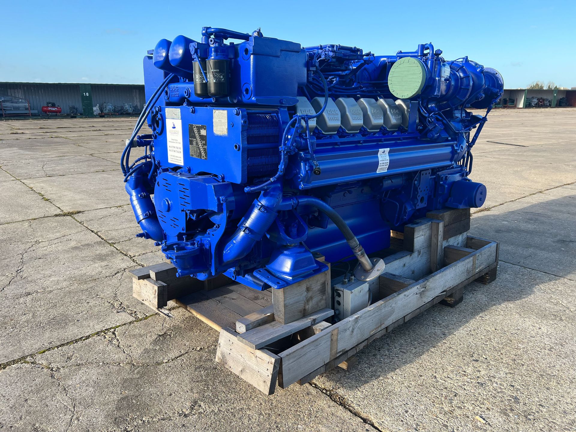 Marine Diesel Engine: MTU 12V2000 1250Hp C/W ZF 2500A 2.536:1 gearboxes used Running take out - Image 3 of 8