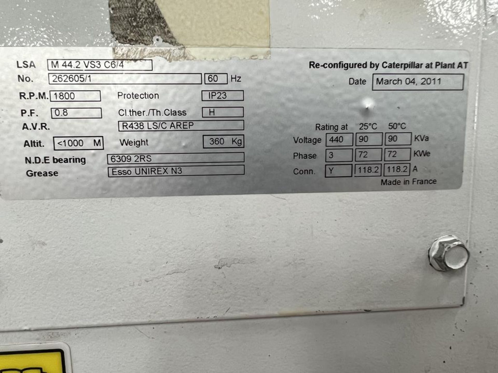 Diesel Generator: Caterpillar 85Kva Unused - Image 12 of 12