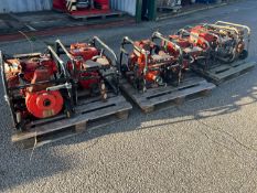 Waterpumps: Qty 6 Lister Ad1 Diesel water pumps Used. Job lot