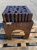 Blacksmith Swage Block: 16"x 16 " with stand