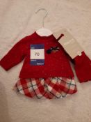 1 x Mayoral Newborn Jumper, Skirt & Tights set in