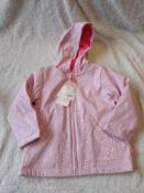 Billieblush Pink & Glitter Dotty Hooded Raincoat,