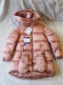 Mayoral Shimmer Pink Padded Jacket / Coat, with De