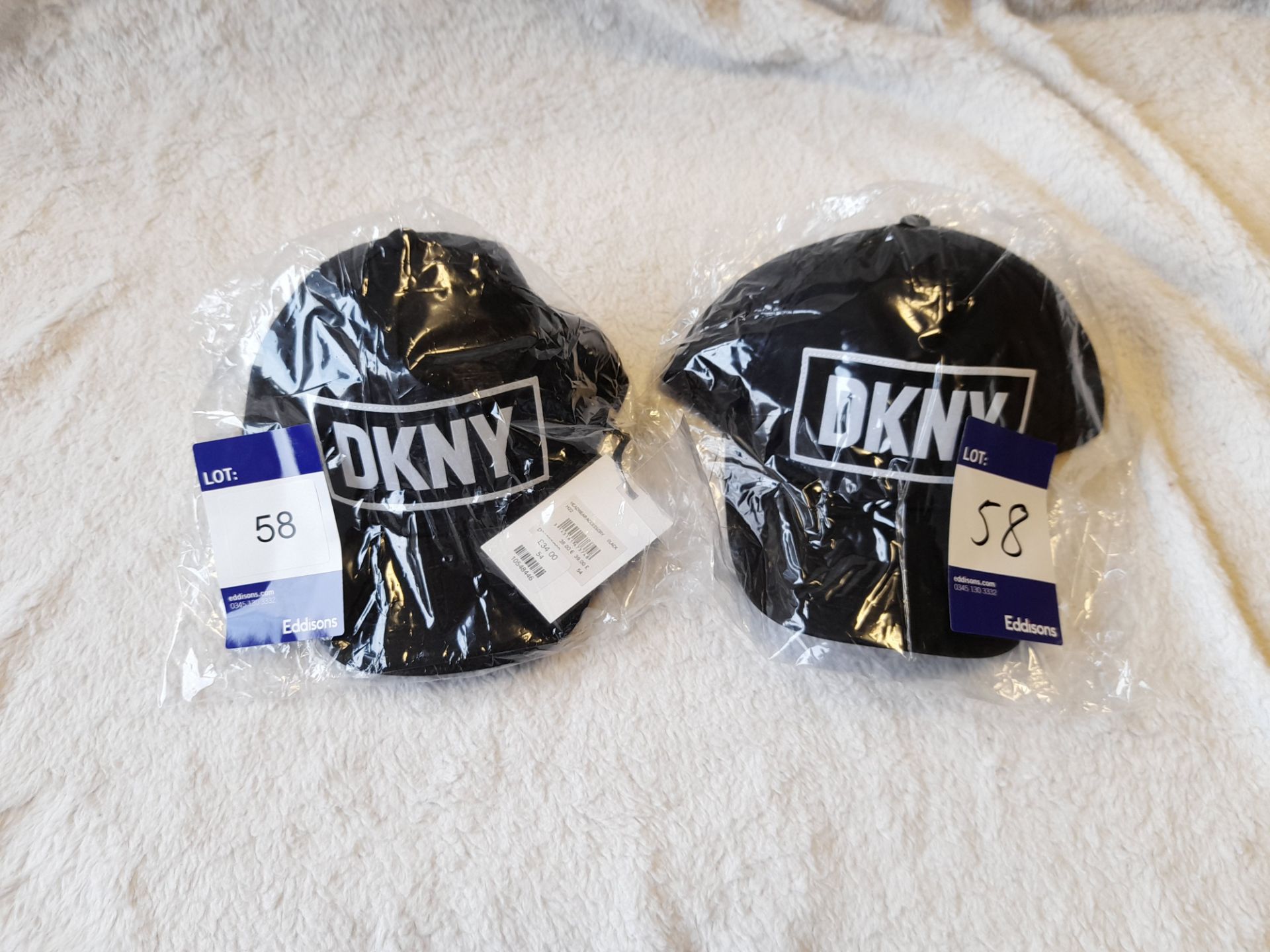 2 x DKNY black caps, RRP £34.00 each (total £68.00 - Image 5 of 5