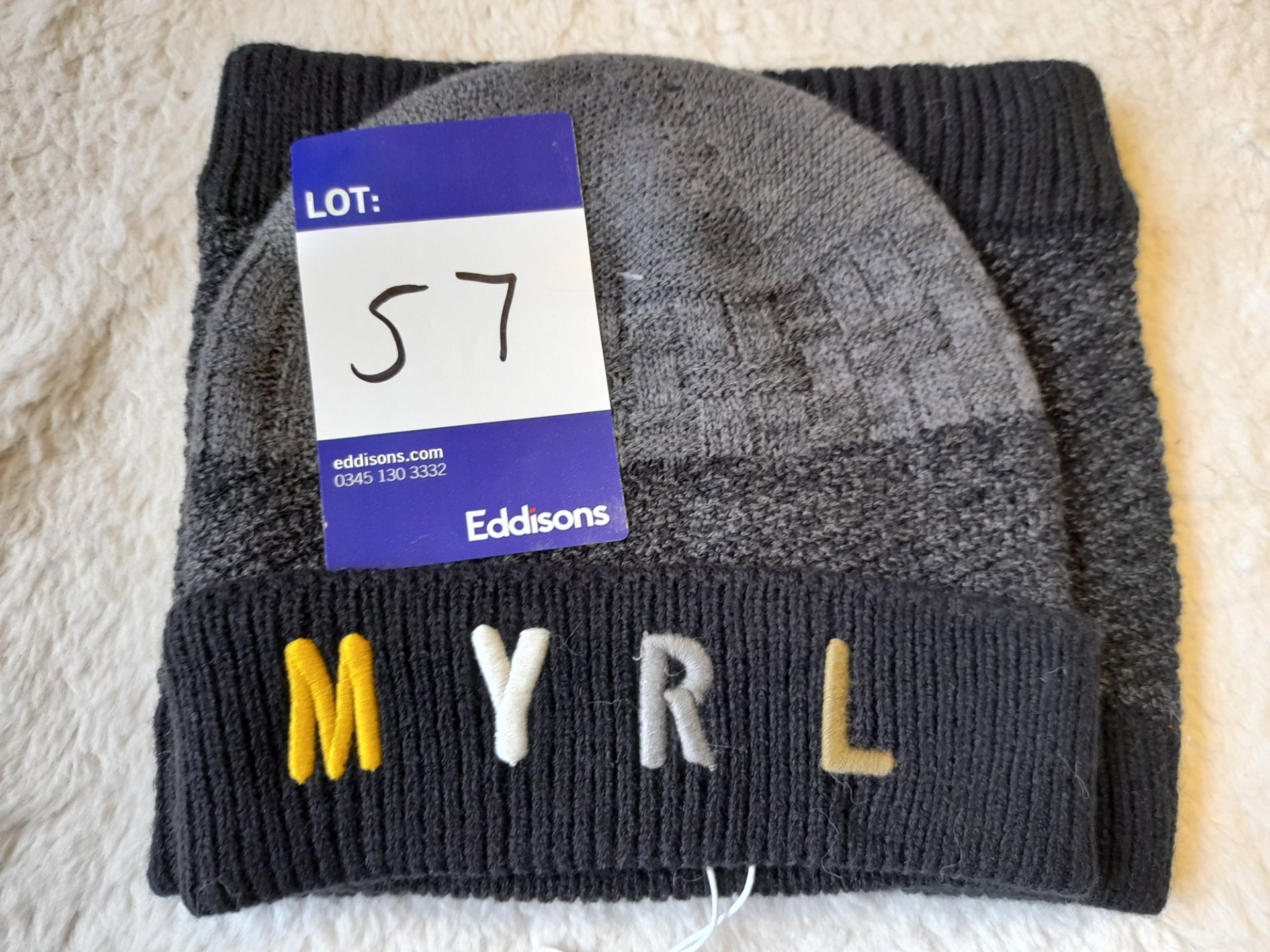 Mayoral ‘MYRL’ Hat & Snood in grey/black, age 4, a - Image 3 of 3