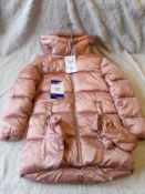 Mayoral Shimmer Pink Padded Jacket / Coat, with De