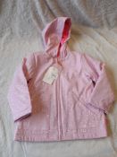 Billieblush Pink & Glitter Dotty Hooded Raincoat,