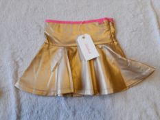 BillieBlush Gold Flared-Hem Skirt, Age 5 years, RR
