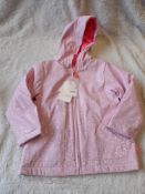 Billieblush Pink & Glitter Dotty Hooded Raincoat,