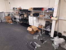 Assortment of spare components / stock, to room, t