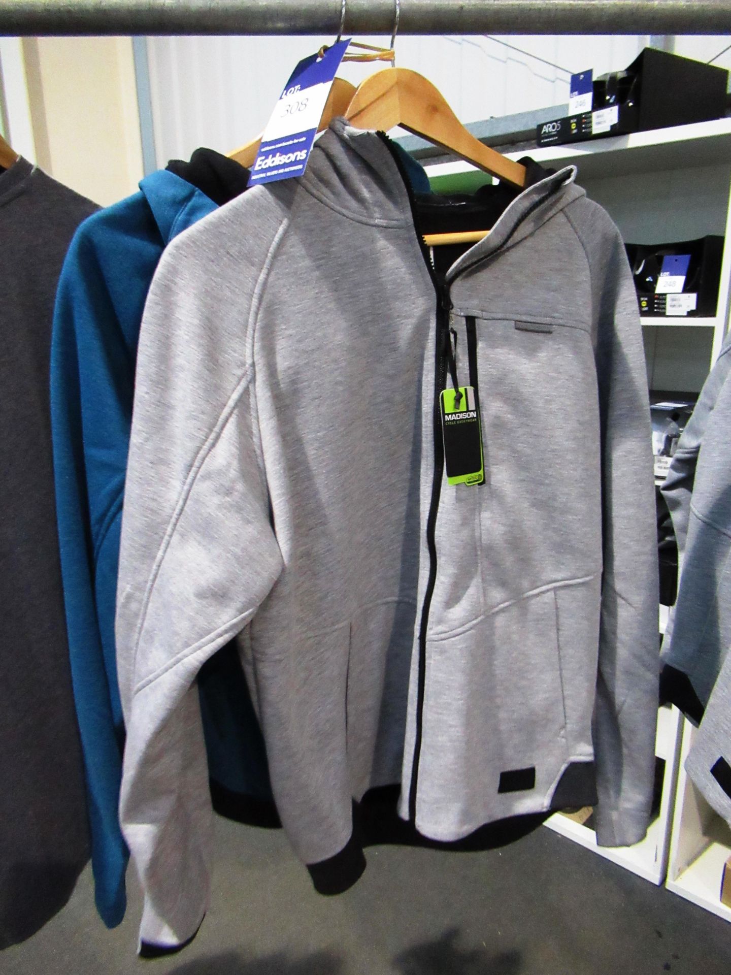 2 x Madison Roam Softshell Jackets (L) in blue and in grey RRP £69.99 Each - Image 2 of 2