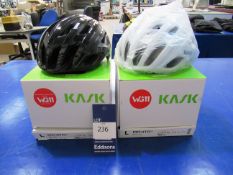 2x Kask Mojito 3 bicycle helmets size L black & wh