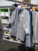 2 x Madison Roam Softshell Jackets (M) in blue and in grey complete with 1 x Oakley Blackout FZ Hood