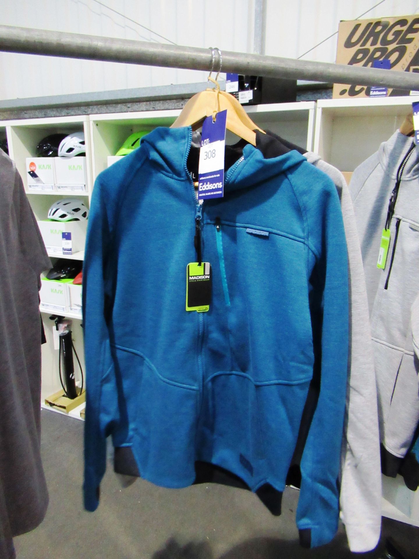 2 x Madison Roam Softshell Jackets (L) in blue and in grey RRP £69.99 Each