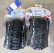 2x Continental Trail King Shield Wall, 27.5x2.60 Black/Black Bicycle Tyres. Total RRP £65.98