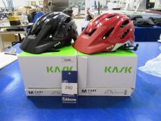 2x Kask Caipi bicycle helmets size M (1x Black, 1x