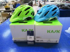 2x Kask Caipi bicycle helmets size M (Lime and Lig