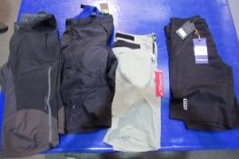 4 x Pairs of Mens Trousers/Shorts including ION 900 Shorts (RRP £64.99- M), Alpine Stars Drop 4.0 (R