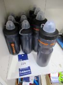 6x 'Orange' water bottles 600ml and 4x 'Orange 800ml water bottles
