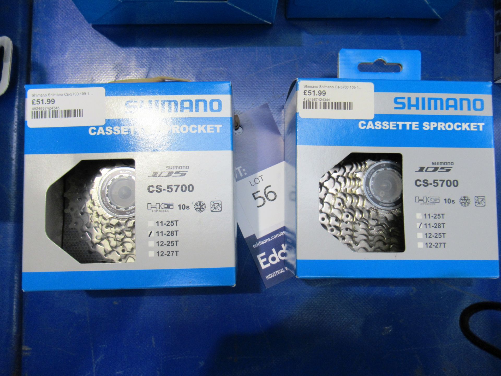 2x Shimano CS-5700 11-28T cassette sprockets total RRP£103.98