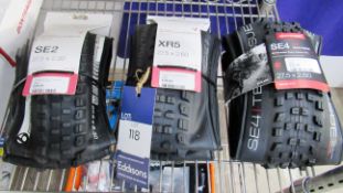 3 Various Mountain Bike Tyres, including Bontrager