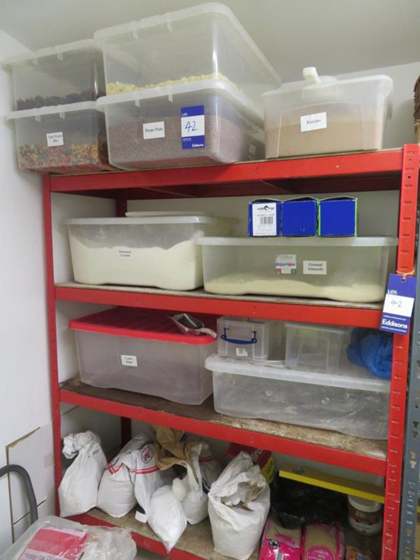 2 x Storage Racks, Trolley and Contents. Baking Ingredients, Tools, Packaging etc - Image 3 of 5