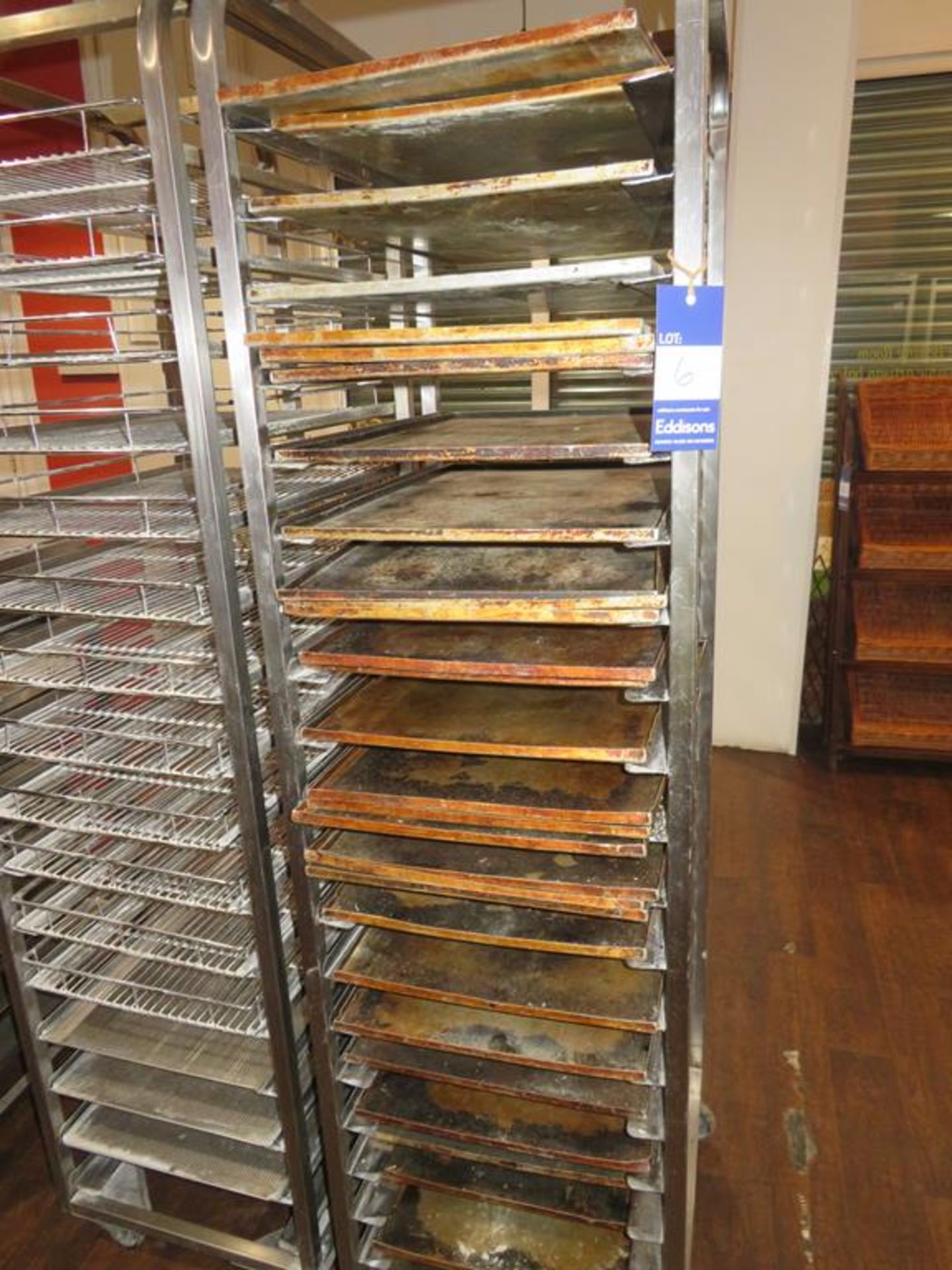 Bakers Rack - 20 Tray 600 x 400mm and a qty of Trays