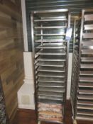 Bakers Rack - 20 Tray 600 x 400mm and a qty of Trays and Baskets