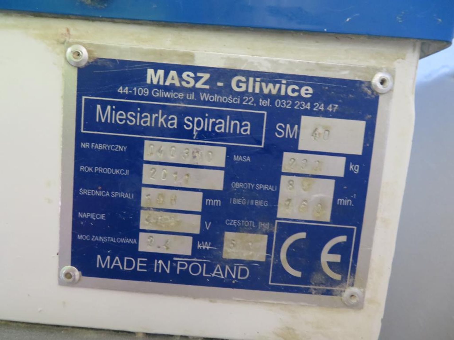 MASZ-Gliwice SM40 3 Phase Floor Standing Mixer - Image 3 of 5